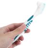 Luxshiny Travel Toothbrush Set with Hard Bristle Ergonomic Rubber Handle, Double-Sided Manual Toothbrushes with Pearl White Storage Cases, Portable Oral Care Kit for Home and Travel Use view 3