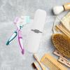 Luxshiny Travel Toothbrush Set with Hard Bristle Ergonomic Rubber Handle, Double-Sided Manual Toothbrushes with Pearl White Storage Cases, Portable Oral Care Kit for Home and Travel Use view 4