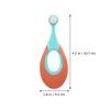 TEHAUX 2pcs Soft Bristle Toothbrush Set with Wide Pastel Handles, Extra Soft Bristles for Teeth Cleaning, Suitable for Oral Care and Supplies Random Color view 2