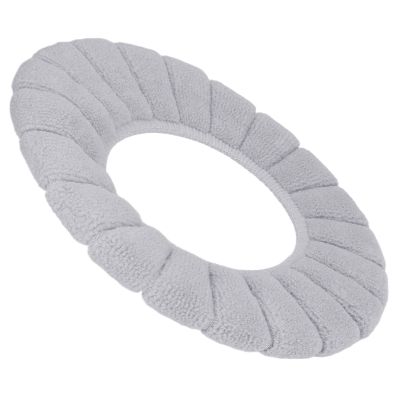 RASTKY Thickened Washable Toilet Seat Cushion Comfortable Skin Friendly Ideal Housewarming (Grey)