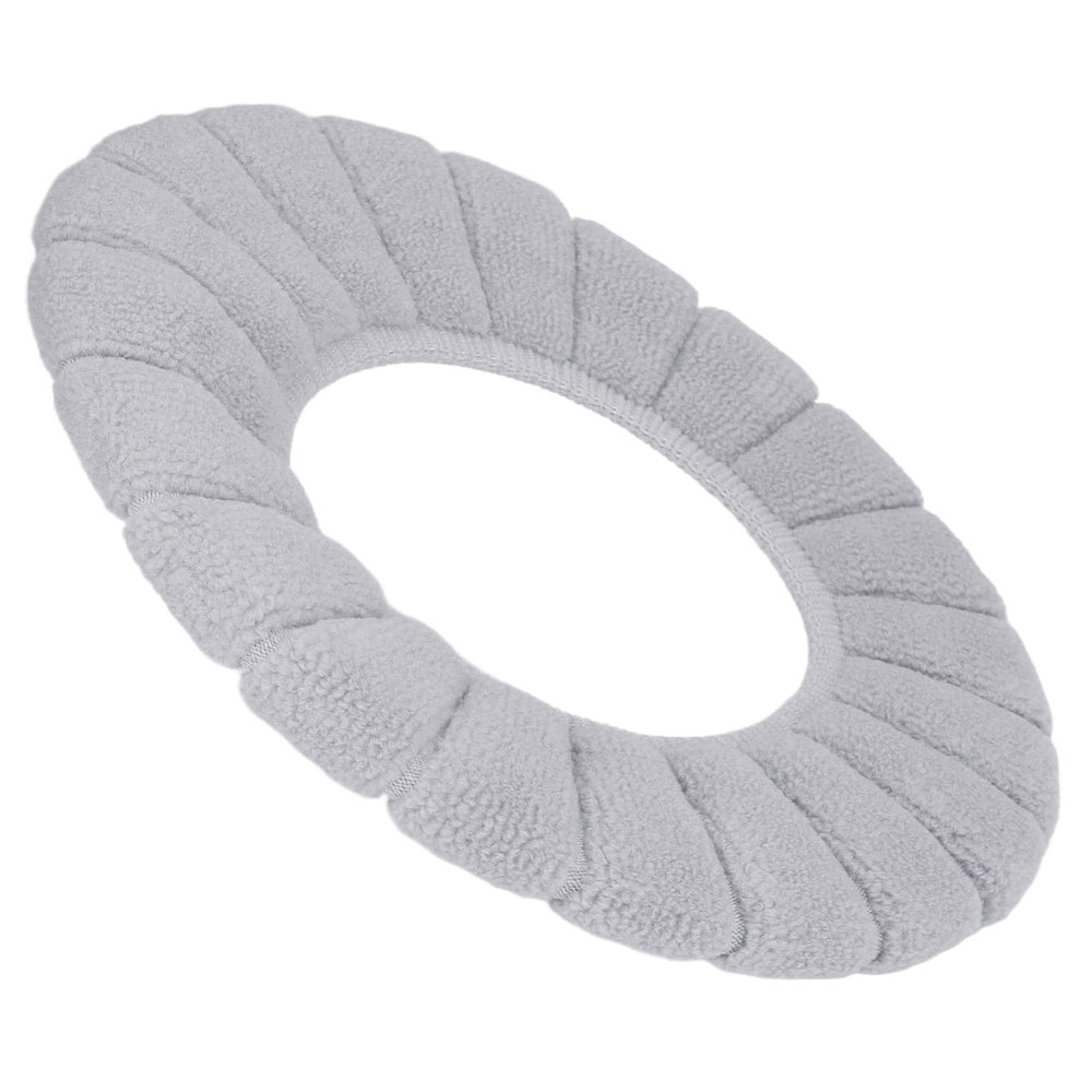 RASTKY Thickened Washable Toilet Seat Cushion Comfortable Skin Friendly Ideal Housewarming (Grey)
