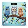 Owls on A Branch Weight Scale Large Bathroom Scales Digital Weight with Bright LED Display Non Slip Automatic Weighing Scale Fashion Weighing Machine for Body view 1