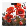 Poppy Flowers Vivid Petals Weight Scale Large Bathroom Scales Digital Weight with Bright LED Display Non Slip Automatic Weighing Scale Fashion Weighing Machine for Body view 1