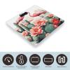 Cactus Flamingo Rose Flowers Weight Scale Large Bathroom Scales Digital Weight with Bright LED Display Non Slip Automatic Weighing Scale Fashion Weighing Machine for Body view 3