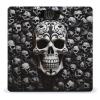 Black and White Skulls Weight Scale Large Bathroom Scales Digital Weight with Bright LED Display Non Slip Automatic Weighing Scale Fashion Weighing Machine for Body view 1