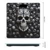 Black and White Skulls Weight Scale Large Bathroom Scales Digital Weight with Bright LED Display Non Slip Automatic Weighing Scale Fashion Weighing Machine for Body view 2