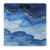 Abstract Blue Marble Watercolor Weight Scale Large Bathroom Scales Digital Weight with Bright LED Display Non Slip Automatic Weighing Scale Fashion Weighing Machine for Body view 1