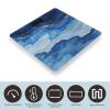 Abstract Blue Marble Watercolor Weight Scale Large Bathroom Scales Digital Weight with Bright LED Display Non Slip Automatic Weighing Scale Fashion Weighing Machine for Body view 3
