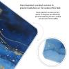 Abstract Blue Marble Watercolor Weight Scale Large Bathroom Scales Digital Weight with Bright LED Display Non Slip Automatic Weighing Scale Fashion Weighing Machine for Body view 4
