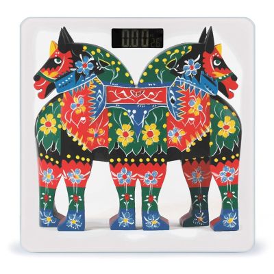 Runner Swedish Dala Horse Folk Weight Scale Large Bathroom Scales Digital Weight with Bright LED Display Non Slip Automatic Weighing Scale Fashion Weighing Machine for Body