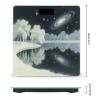 Galaxy Starry Night Weight Scale Large Bathroom Scales Digital Weight with Bright LED Display Non Slip Automatic Weighing Scale Fashion Weighing Machine for Body view 2