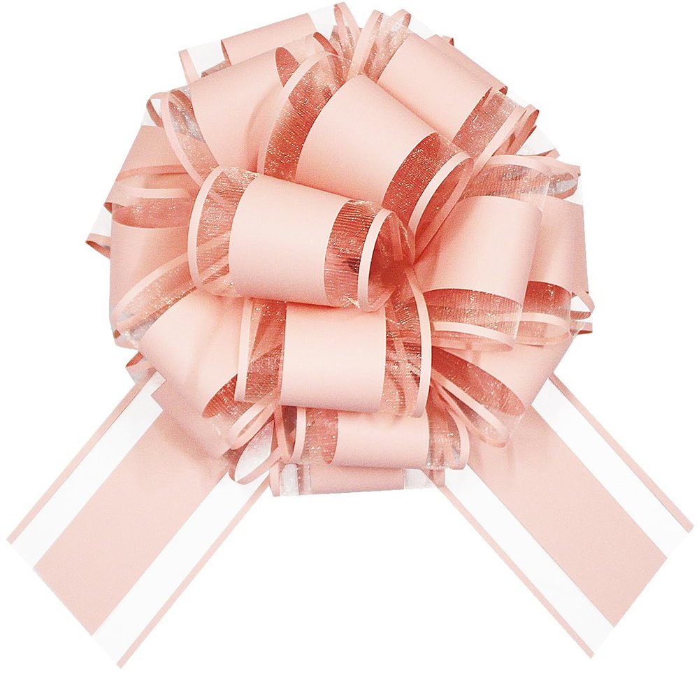 LHMTFCYY 12 Inch Big Gift Bow,1PC Large Pink Bow,Giant Bow for Bike,Dining Tables,Parties,Birthdays,Christmas,Valentine's Day,Easter,and Other Festivals and Gift Decorations (Pink)