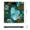Light Blue Butterfly Weight Scale Large Bathroom Scales Digital Weight with Bright LED Display Non Slip Automatic Weighing Scale Fashion Weighing Machine for Body view 2