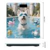 Westie Pool Grace Weight Scale Large Bathroom Scales Digital Weight with Bright LED Display Non Slip Automatic Weighing Scale Fashion Weighing Machine for Body view 2