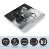 Black and White Horses Running Weight Scale Large Bathroom Scales Digital Weight with Bright LED Display Non Slip Automatic Weighing Scale Fashion Weighing Machine for Body view 3