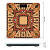 Boho Mandala Weight Scale Large Bathroom Scales Digital Weight with Bright LED Display Non Slip Automatic Weighing Scale Fashion Weighing Machine for Body view 2