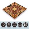 Boho Mandala Weight Scale Large Bathroom Scales Digital Weight with Bright LED Display Non Slip Automatic Weighing Scale Fashion Weighing Machine for Body view 3