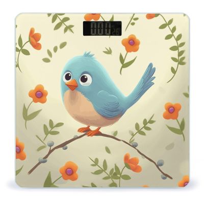 Cute Bird Weight Scale Large Bathroom Scales Digital Weight with Bright LED Display Non Slip Automatic Weighing Scale Fashion Weighing Machine for Body