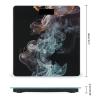 Psychedelic Smoke Weight Scale Large Bathroom Scales Digital Weight with Bright LED Display Non Slip Automatic Weighing Scale Fashion Weighing Machine for Body view 2