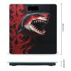 Red-Black Shark Weight Scale Large Bathroom Scales Digital Weight with Bright LED Display Non Slip Automatic Weighing Scale Fashion Weighing Machine for Body view 2