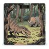 Dinosaur Jungle Weight Scale Large Bathroom Scales Digital Weight with Bright LED Display Non Slip Automatic Weighing Scale Fashion Weighing Machine for Body view 1