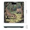 Dinosaur Jungle Weight Scale Large Bathroom Scales Digital Weight with Bright LED Display Non Slip Automatic Weighing Scale Fashion Weighing Machine for Body view 2