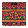 Mexican Folk Art Boho Weight Scale Large Bathroom Scales Digital Weight with Bright LED Display Non Slip Automatic Weighing Scale Fashion Weighing Machine for Body view 1