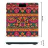 Mexican Folk Art Boho Weight Scale Large Bathroom Scales Digital Weight with Bright LED Display Non Slip Automatic Weighing Scale Fashion Weighing Machine for Body view 2