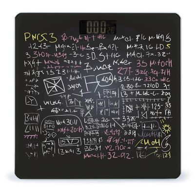 Math Formula Weight Scale Large Bathroom Scales Digital Weight with Bright LED Display Non Slip Automatic Weighing Scale Fashion Weighing Machine for Body