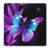 Blue Purple Butterfly Weight Scale Large Bathroom Scales Digital Weight with Bright LED Display Non Slip Automatic Weighing Scale Fashion Weighing Machine for Body view 1