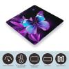 Blue Purple Butterfly Weight Scale Large Bathroom Scales Digital Weight with Bright LED Display Non Slip Automatic Weighing Scale Fashion Weighing Machine for Body view 3