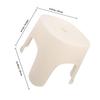 FOMIYES Toilet Step Stool Large Plastic Footrest with Non-Slip Pad for Bathroom and Toilet Use, Household Footstool Suitable for Adults and Elderly, Anti-Skid Foot Stepping Stool view 2