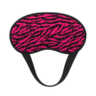 Eye Sleep Masks for Women Men - Black red Bright Zebra Print Comfy Elastic Band Blackout Travel Eye Masks for Sleep Airplane, Night Sleeping Mask Cover for Nap and Party Games