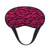 Eye Sleep Masks for Women Men - Black red Bright Zebra Print Comfy Elastic Band Blackout Travel Eye Masks for Sleep Airplane, Night Sleeping Mask Cover for Nap and Party Games view 1