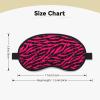 Eye Sleep Masks for Women Men - Black red Bright Zebra Print Comfy Elastic Band Blackout Travel Eye Masks for Sleep Airplane, Night Sleeping Mask Cover for Nap and Party Games view 2