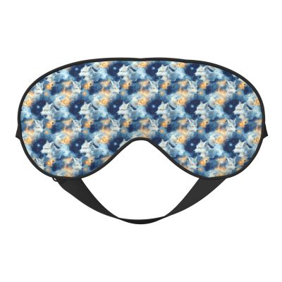 Eye Sleep Mask for Women Men - Starry Fox Print Comfy Buckle Travel Eye Masks for Sleep Mask Blackout, Adjustable Sleeping Blindfolds for Women Men, Funny Blindfolds for Party Games