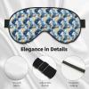 Eye Sleep Mask for Women Men - Starry Fox Print Comfy Buckle Travel Eye Masks for Sleep Mask Blackout, Adjustable Sleeping Blindfolds for Women Men, Funny Blindfolds for Party Games view 3
