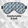 Eye Sleep Mask for Women Men - Starry Fox Print Comfy Buckle Travel Eye Masks for Sleep Mask Blackout, Adjustable Sleeping Blindfolds for Women Men, Funny Blindfolds for Party Games view 4