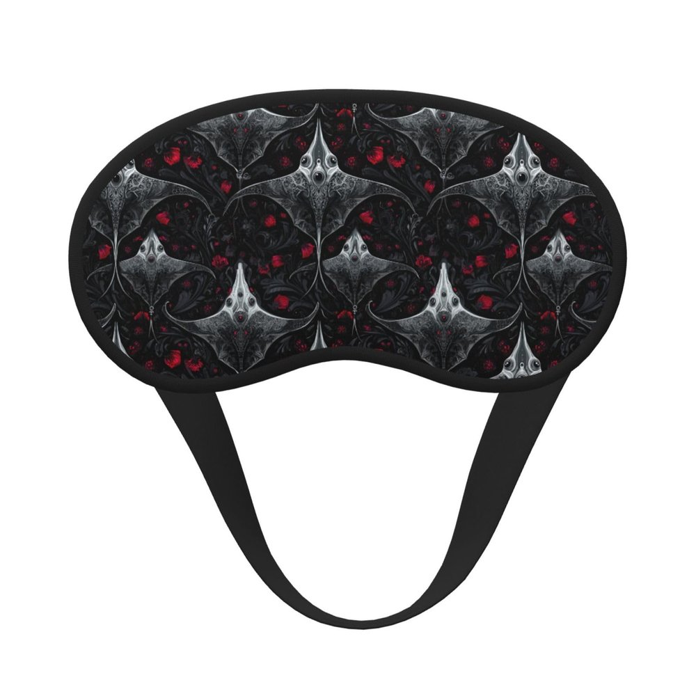 Eye Sleep Masks for Women Men - Gothic Manta Rose Print Comfy Elastic Band Blackout Travel Eye Masks for Sleep Airplane, Night Sleeping Mask Cover for Nap and Party Games