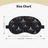 Eye Sleep Masks for Women Men - Gothic Manta Rose Print Comfy Elastic Band Blackout Travel Eye Masks for Sleep Airplane, Night Sleeping Mask Cover for Nap and Party Games view 2