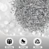 Shunzar Premium Crinkle Cut Paper Filler for Gift Baskets, Boxes, and Crafts, Shredded Paper for Weddings, Birthdays, Holidays, and DIY Projects, (Silver, 2 lb) view 3