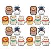OATIPHO 50pcs Cartoon Animal Space Explorer Sweet Treat Bags Resealable Cookie Packaging with Self-seal Closure Space Theme Goodie Bags for Party Favors and Homemade Pastries view 1