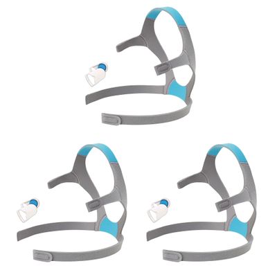 AirFit/AirTouch F20 Headgear, 3 Pack Replacement CPAP Mask Headgear Strap CPAP Supplies [Includes 6 Magnetic Clips] [Without Masks]