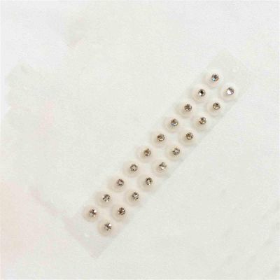 AHUANH Durability Crystal Calm Pops Ear Seeds Acupuncture Kit, Self-Adhesive Ear Acupuncture Stickers for Wedding Ear Seeding Kit Decorative(White-B)
