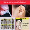 AHUANH Durability Crystal Calm Pops Ear Seeds Acupuncture Kit, Self-Adhesive Ear Acupuncture Stickers for Wedding Ear Seeding Kit Decorative(White-B) view 3