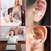 AHUANH Durability Crystal Calm Pops Ear Seeds Acupuncture Kit, Self-Adhesive Ear Acupuncture Stickers for Wedding Ear Seeding Kit Decorative(White-B) view 4