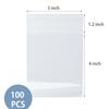 Cellophane Bags, 3x4 inches Cookie Bags, 100Pcs, Sealable Treat bags with Self-adhesive for Cookie Packaging or as Individual Candy Wrappers for Gift Giving (Clear, 3x4 inch) view 2