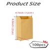 100 Pack Foil Sandwich Wrap, 8.26"x4.7" Insulated Hot Dog Bag, Grease Resistance Paper Foil Hamburgers Bags for Breakfast Lunch, Fast Food, Food Truck, Serving, BBQ (brown) view 2