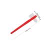 Ciieeo 8pcs Dual Head Dentures Brush Set Hard Bristles, Retainer Cleaning Toothbrush for False Teeth and Braces Oral Care, Red Color for Daily Denture Maintenance view 2