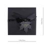 HAPINARY Black Box with Ribbon 15x15x7cm, Creative Storage Case for Perfume and Party Favors, Festive Wrap Box with Lid for Christmas and Holiday Presents view 2